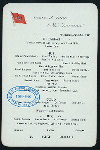 BREAKFAST [held by] CUNARD LINE [at] "R.M.S. ""LUCANIA""" (SS;)