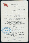 DINNER [held by] CUNARD LINE [at] "R.M.S. ""LUNCANIA""" (SS;)