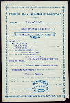 BREAKFAST [held by] PACIFIC MAIL STEAMSHIP COMPANY [at] "S.S. ""CITY OF PARA""" (SS;)