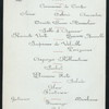 FAREWELL DINNER GIVEN BY MR. THOMAS HASTINGS BEFORE HIS MARRIAGE TO MISS HELEN BENEDICT] [held by] [MR. THOMAS HASTINGS] [at] "SHERRY'S, NEW YORK, NY" (REST;)