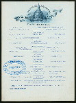 CAFE SERVICE MEALS [held by] BALTIMORE AND OHIO RR ROYAL BLUE LINE [at] CAR MANHATTAN (RR;)