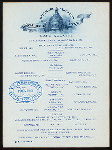 CAFE SERVICE MEALS [held by] BALTIMORE AND OHIO RR ROYAL BLUE LINE [at] CAR ASTORIA (RR;)