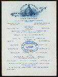CAFE SERVICE MEALS [held by] BALTIMORE AND OHIO RR ROYAL BLUE LINE [at] CAR SAVOY (RR;)