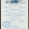 DINING CAR SERVICE MEALS [held by] BALTIMORE AND OHIO RR ROYAL BLUE LINE [at] CAR SAVOY (RR;)