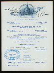 DINING CAR SERVICE MEALS [held by] BALTIMORE AND OHIO RR ROYAL BLUE LINE [at] CAR SAVOY (RR;)