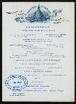 DINING CAR SERVICE MEALS [held by] BALTIMORE AND OHIO RR ROYAL BLUE LINE [at] CAR LIVIUS (RR;)