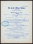 BREAKFAST [held by] BALTIMORE AND OHIO RR ROYAL BLUE LINE [at] CAR BRUNSWICK (RR;)