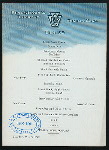 DINNER; [held by] PENNSYLVANIA RAILROAD [at] EN ROUTE ABOARD DINING CARS (RR;)