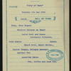 LUNCH [held by] PACIFIC MAIL STEAMSHIP COMPANY [at] EN ROUTE ABOARD CITY OF PARA (SS;)