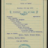 BREAKFAST [held by] PACIFIC MAIL STEAMSHIP COMPANY [at] EN ROUTE ABOARD CITY OF PARA (SS;)