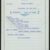 LUNCH [held by] PACIFIC MAIL STEAMSHIP COMPANY [at] EN ROUTE ABOARD CITY OF PARA (SS;)
