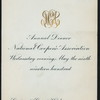 ANNUAL DINNER [held by] NATIONAL COOPER'S ASSOCIATION [at] "GRAND HOTEL, CINCINNATI, OH" (HOTEL;)