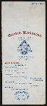 DAILY MENU [held by] GERMAN RESTAURANT AND BUFFET [at] "137 E. MADISON ST. CHICAGO, IL" (REST;)