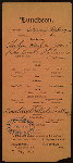 LUNCHEON [held by] RIGGS HOUSE [at] "WASHINGTON, D.C." (HOTEL;)