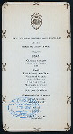 DINNER [held by] SAVINGS BANKS ASSOCIATION OF THE STATE OF NEW YORK [at] "DELMONICO'S, NEW YORK, NY" (HOTEL)