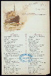 BREAKFAST [held by] NORDDEUTECHER LLOYD BREMEN [at] SS KAISER WILHELM DER GROSSE (SS;)