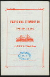 DINNER [held by] PACIFIC MAIL STEAMSHP COMPANY [at] SS CITY OF RIO DE JANEIRO (SS;)