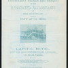 EIGHTH ANNIVERSARY REUNION AND BANQUET [held by] ASSOCIATED ACCOUNTANTS OF NEW ORLEANS [at] "CAPITOL HOTEL,WEST END,LAKE PONTCHARTRAIN,LA" (HOTEL;)