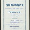 DINNER [held by] PACIFIC MAIL STEAMSHP COMPANY [at] SS CITY OF PARA (SS;)