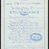 BREAKFAST [held by] PACIFIC MAIL STEAMSHP COMPANY [at] SS CITY OF RIO DE JANEIRO (SS;)