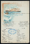 LUNCH [held by] NORDDEUTECHER LLOYD BREMEN [at] SS KAISER WILHELM DER GROSSE (SS;)