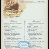 BREAKFAST [held by] NORDDEUTECHER LLOYD BREMEN [at] SS KAISER WILHELM DER GROSSE (SS;)