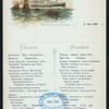 FRUHSTUCK/BREAKFAST [held by] NORDDEUTSCHER LLOYD BREMEN [at] SCHNELLDAMPFER DAISER WILHELM DER GROSSE (SS;)