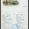 FRUHSTUCK/BREAKFAST [held by] NORDDEUTSCHER LLOYD BREMEN [at] SCHNELLDAMPFER DAISER WILHELM DER GROSSE (SS;)