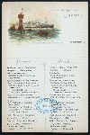 FRUHSTUCK/BREAKFAST [held by] NORDDEUTSCHER LLOYD BREMEN [at] SCHNELLDAMPFER DAISER WILHELM DER GROSSE (SS;)
