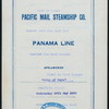 DINNER] [held by] PACIFIC MAIL STEAMSHIP COMPANY [at] SS CITY OF PARA (SS;)