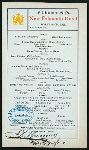DINNER [held by] NEW FALMOUTH HOTEL [at] "PORTLAND, ME" (HOTEL;)