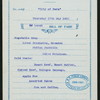 DINNER] [held by] PACIFIC MAIL STEAMSHIP COMPANY [at] SS CITY OF PARA (SS;)
