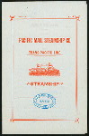DINNER] [held by] PACIFIC MAIL STEAMSHIP CO. [at] SS CITY OF RIO DE JANEIRO (SS;)