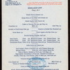 BREAKFAST [held by] UNION PACIFIC DINING CAR SERVICE [at]  (RR;)