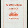 DINNER] [held by] PACIFIC MAIL STEAMSHIP CO. [at] SS CITY OF RIO DE JANEIRO (SS;)