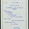 BREAKFAST [held by] PACIFIC MAIL STEAMSHIP COMPANY [at] SS CITY OF PARA (SS;)