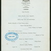DINNER [held by] HOWARD HOUSE [at] "MALONE, NY" (HOTEL;)