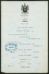 DINNER [held by] HOWARD HOUSE [at] "MALONE, NY" (HOTEL;)