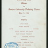 DINNER TO BROWN UNIVERSITY DEBATING TEAMS [held by] UNIVERSITY CLUB [at] "[PROVIDENCE, R.I.]" (OTHER (CLUB);)