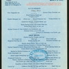 LUNCHEON [held by] UNION PACIFIC DINING CAR SERVICE [at]  (RR;)