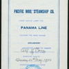 DINER [held by] PACIFIC MAIL STEAMSHIP COMPANY [at] "S.S. ""CITY OF PARA'" (SS;)