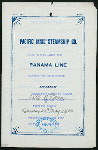 DINER [held by] PACIFIC MAIL STEAMSHIP COMPANY [at] "S.S. ""CITY OF PARA'" (SS;)