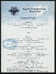 LUNCHEON [held by] ILLINOIS CENTRAL RAILROAD [at] CENTRAL MISSISSIPPI VALLEY ROUTE (RR;)