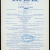 SUPPER, A LA CARTE [held by] B.& O. BLUE LINE [at] "DINING CAR SERVICE, CAR ""HOLLAND""" (RR;)