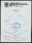 BREAKFAST [held by] NORTHERN PACIFIC RAILWAY DINING CARD SERVICE [at] EN ROUTE (RR;)