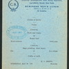 BUSINESS MEN'S LUNCH [held by] CENTRAL RESTAURANT [at] "143 LIBERTY STREET, NY" (REST;)
