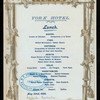 LUNCH [held by] YORK HOTEL [at] "ADELAIDE, AUSTRALIA" (HOTEL)