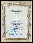 LUNCH [held by] YORK HOTEL [at] "ADELAIDE, AUSTRALIA" (HOTEL)
