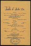 TABLE D'HOTE MENU [held by] PURE FOOD CAFES - ANNEX NO. 1 [at] 102 EAST MADISON ST. (REST;)