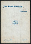 DINNER [held by] YALE ALUMNI ASSOCIATION [at] "SHERRY'S, NEW YORK, NY" (REST;)